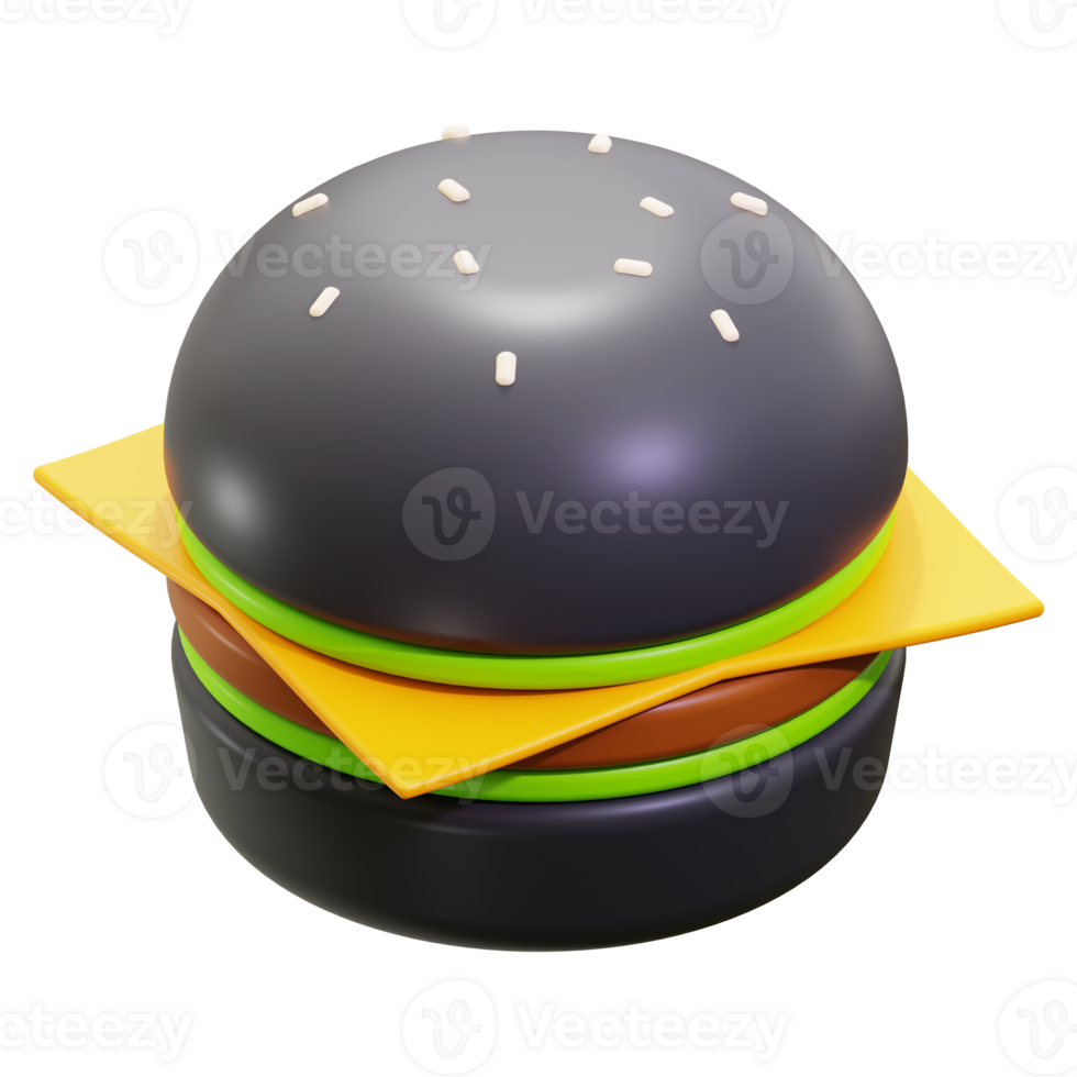 3d Burger Junk food icon. perfect for food blogs, menus, and advertisements png