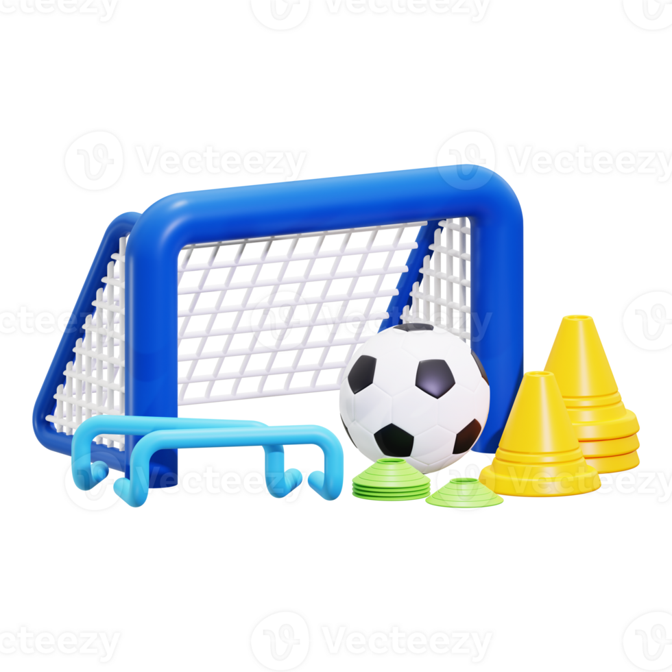 3d Football Equipment icon. Soccer training equipment. Perfect for sports related designs png