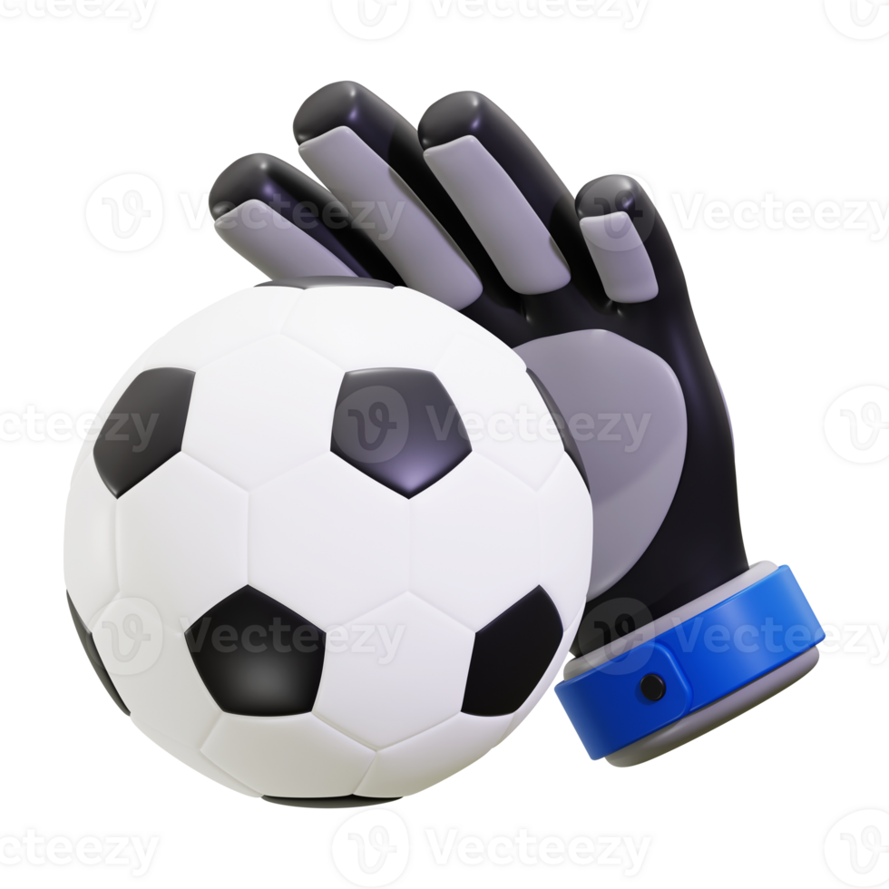 3d Goalkeeper icon. perfect for sports related designs, soccer events, or athletic concepts. Soccer theme png