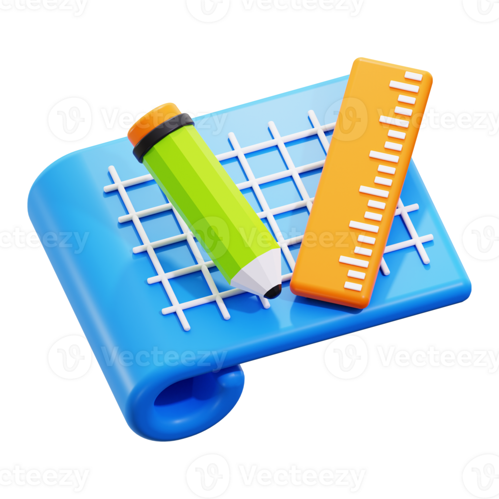 3d Project icon. Perfect for architecture, engineering, graphic design or drafting concepts png
