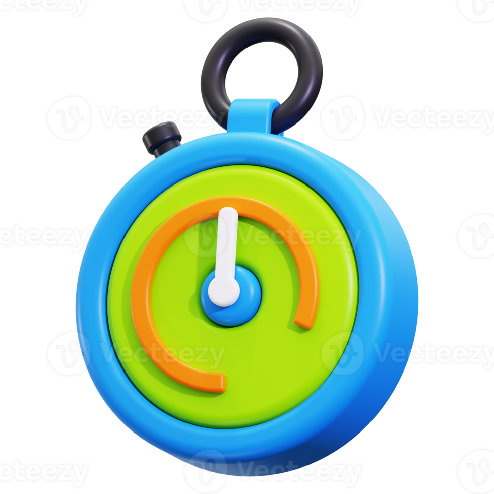 3d Stopwatch icon. ideal for time management visuals, task completion concepts, productivity, countdown events, time tracking designs, and scheduling tools png