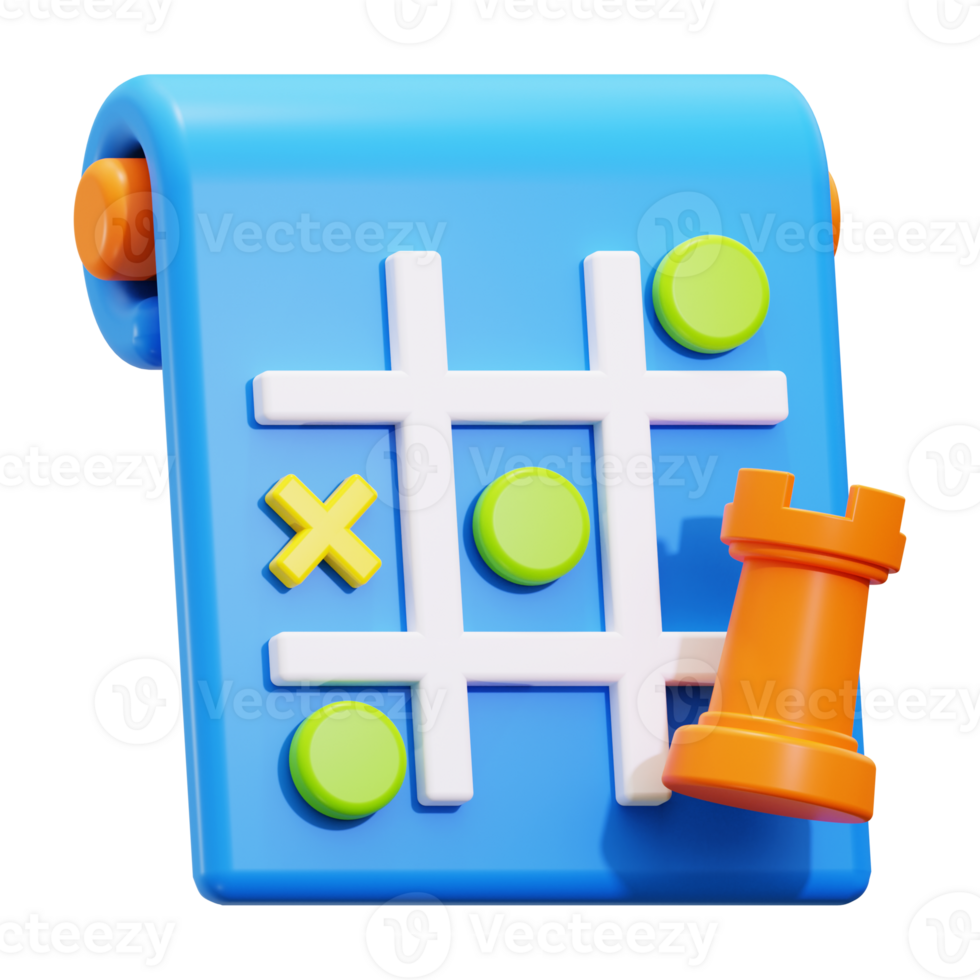 3d Strategy icon. Suitable for game or strategy concepts png