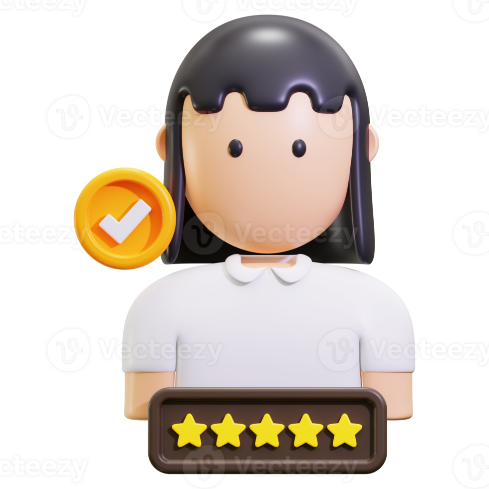 3d Candidate icon. suitable for success, approval, rating, or quality concepts in design projects png