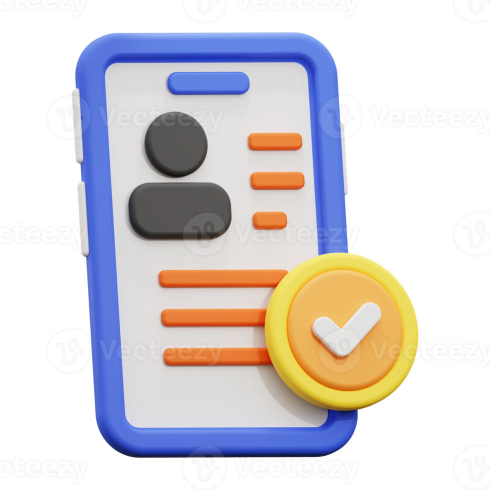 3d buyer profile icon. Suitable for technology or communication concepts in design projects png