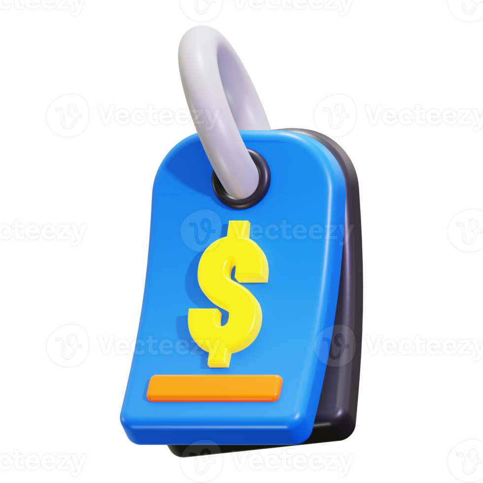 3d price tag icon. Suitable for financial concepts, pricing, sales promotions, business presentations, marketing materials png