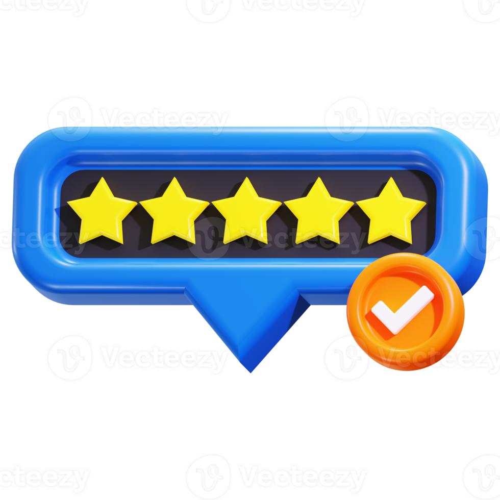 3d positive rating icon. suitable for rating systems or customer feedback concepts png