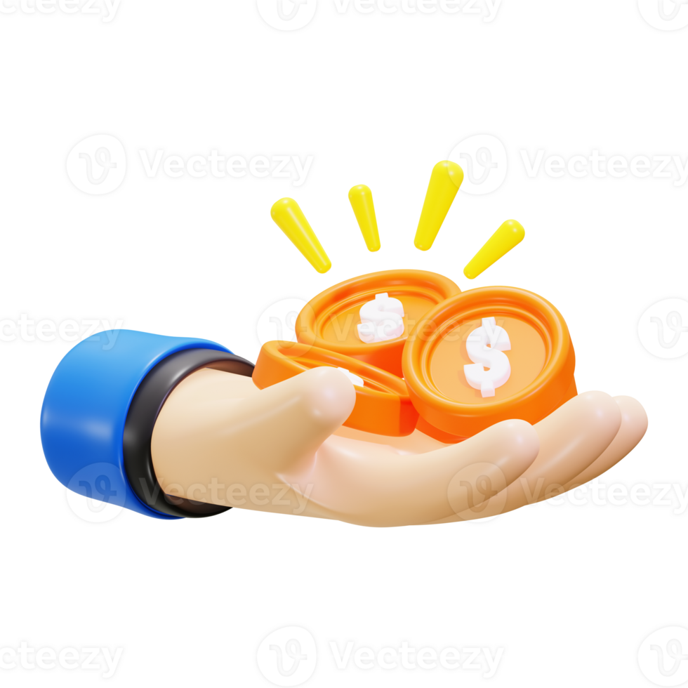 3d income icon. ideal for finance concepts, budgeting, savings, investments, entrepreneurship, and monetary growth png