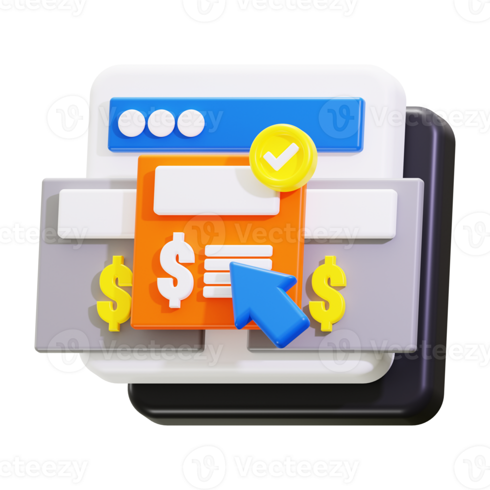 3d price package icon. Ideal for finance content and online payment blogs png