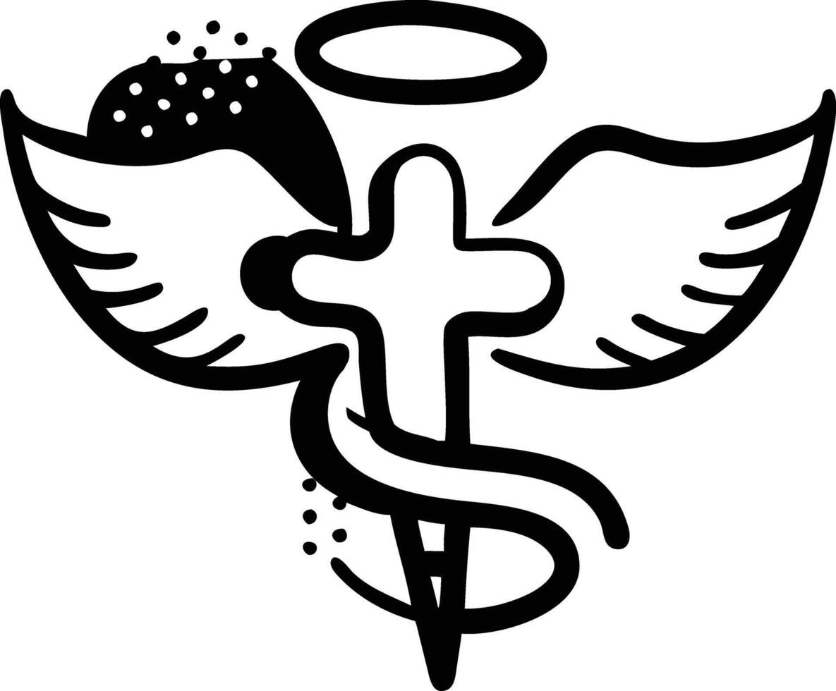 Angel wings clip art vector