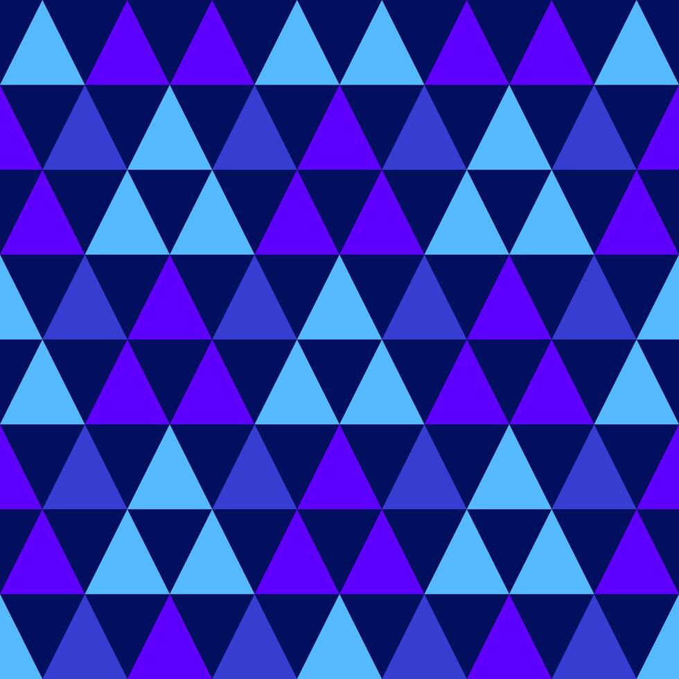 Blue Gradient geometric triangle seamless pattern background. vector