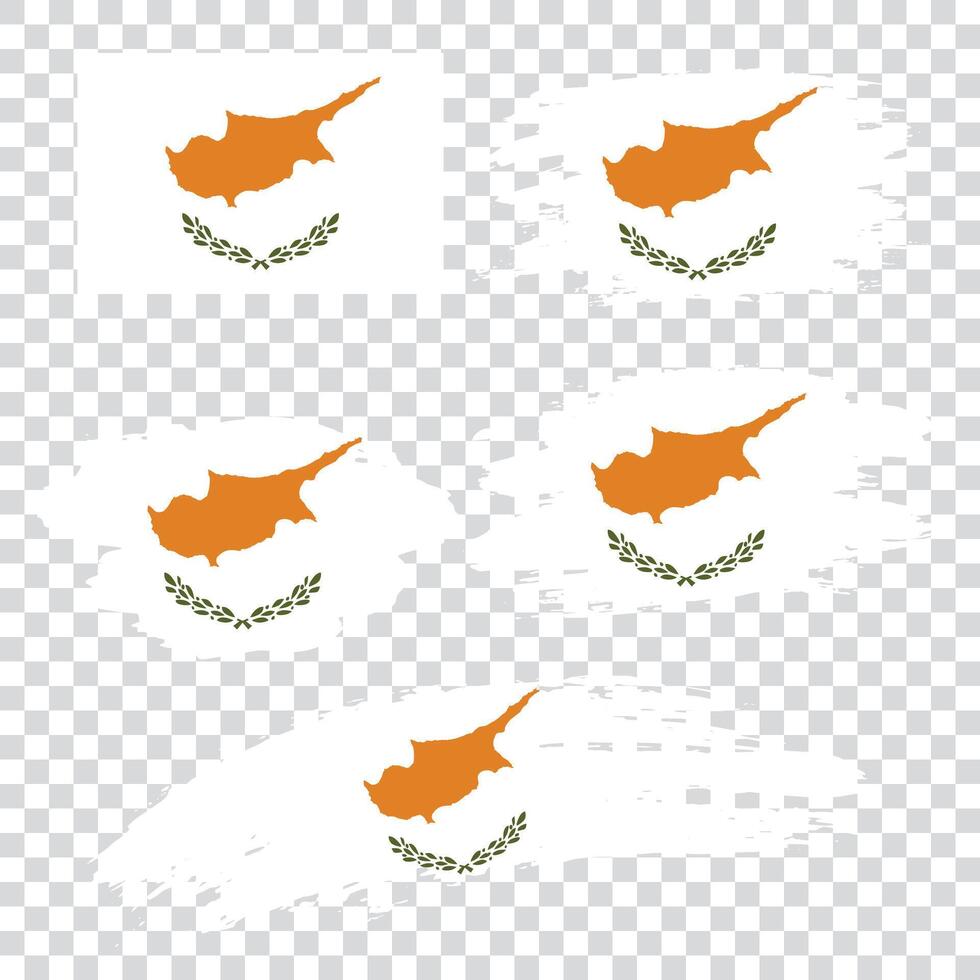 Set flags of Cyprus vector