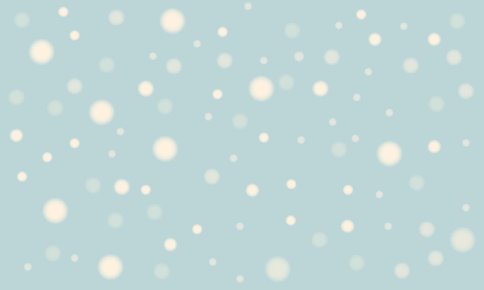 snowy winter background from bokeh effect on blue vector