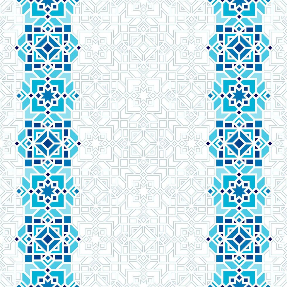 Oriental Ornament Design with Stroke on Winter Theme vector