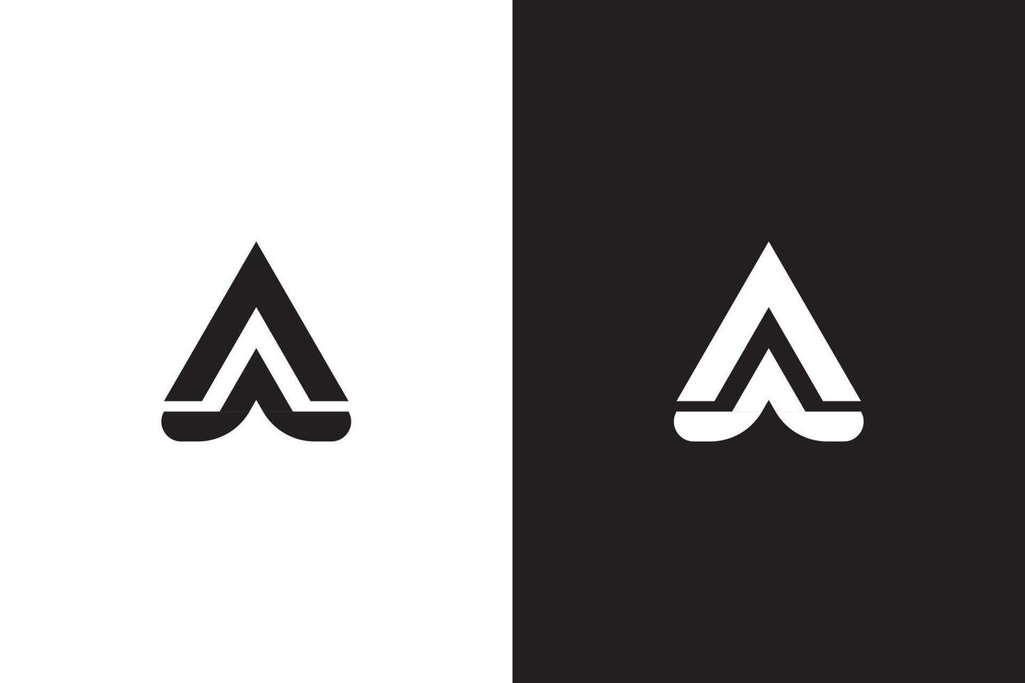 Letter AA logo design. a logo. A letter logo. vector