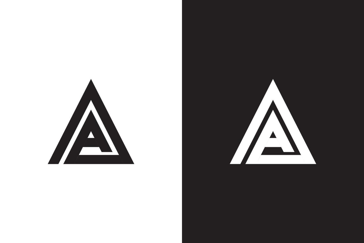 Letter AA logo design. AA logo. vector