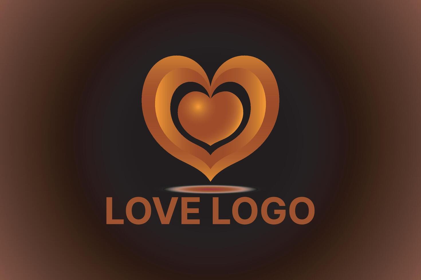 Heart logo design. Heart card design. Love icon design. vector
