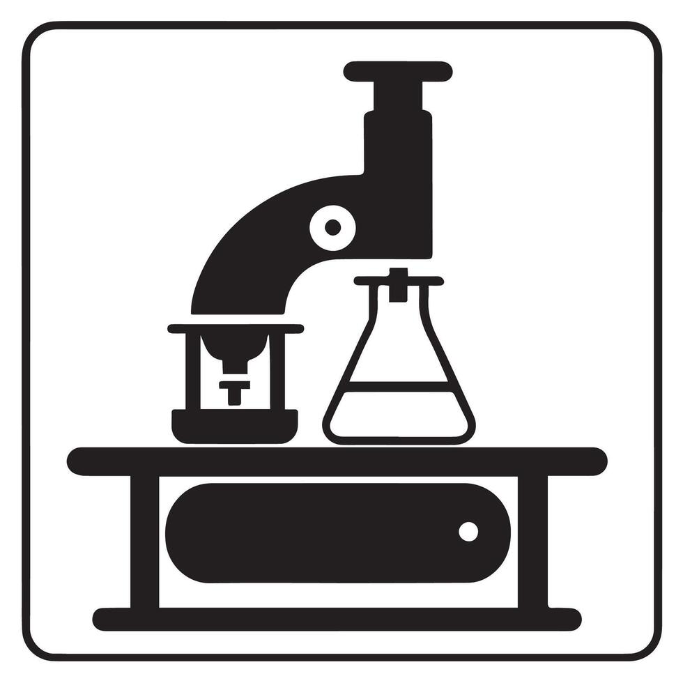 Medical Laboratory Icon, Medicine Icon, Health Symbol, Medical Symbol vector
