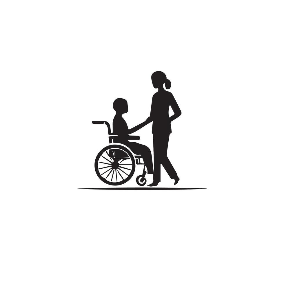Caregiver Icon, Medical Icon, Medicine Symbol, Health vector