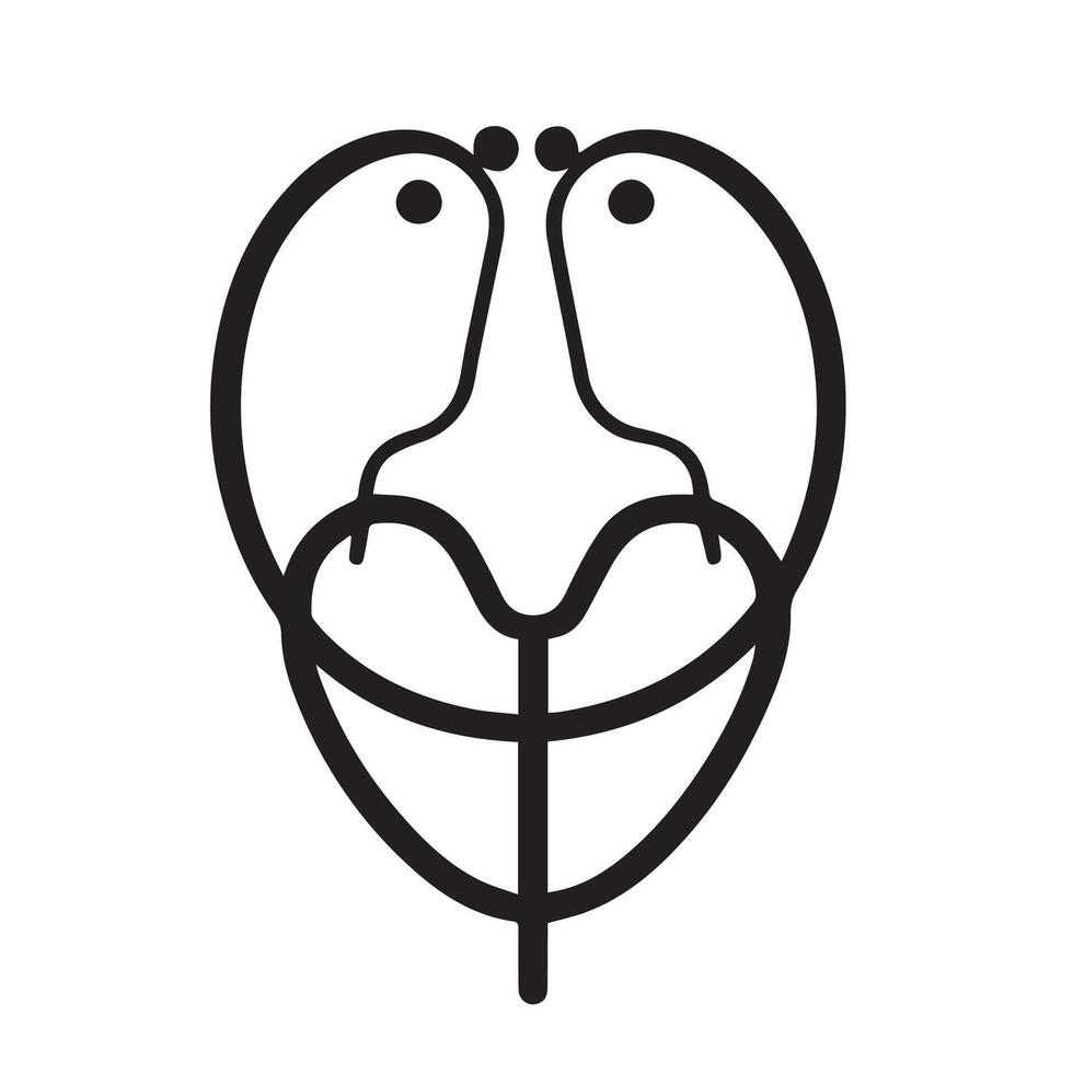 Stethoscope Icon, Medical Icon, Health Symbol, Ems Symbol vector