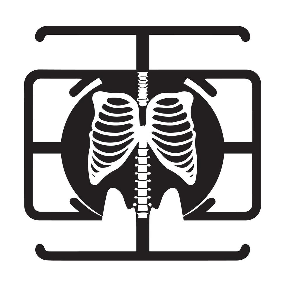 X Ray Icon, Medical Background, Medical Sign, Ems Symbol vector