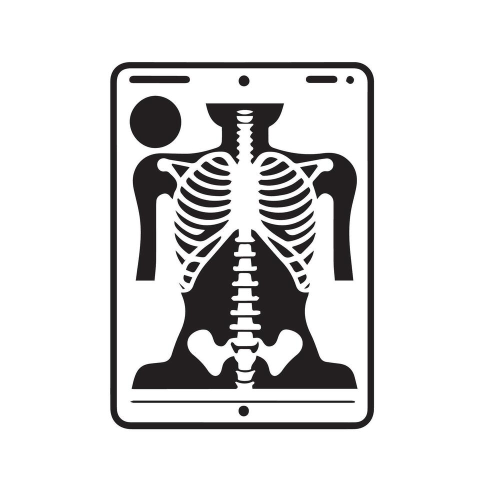 X Ray Icon, Medicine, Medical Sign, Ems Symbol vector