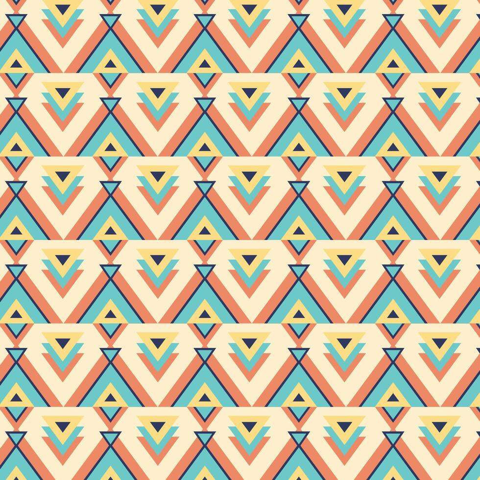 geometric american pattern background traditional vector