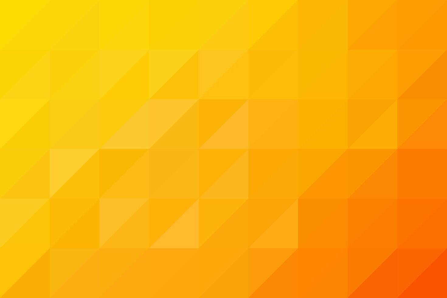 Orange mosaic triangle background. Gradient abstract geometric pixel background. vector