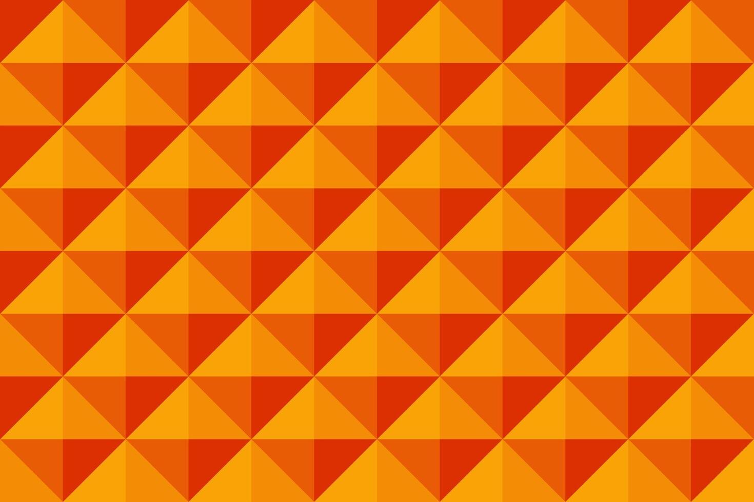 Orange background in diamond shape pattern. Triangle 3D pixel background. vector