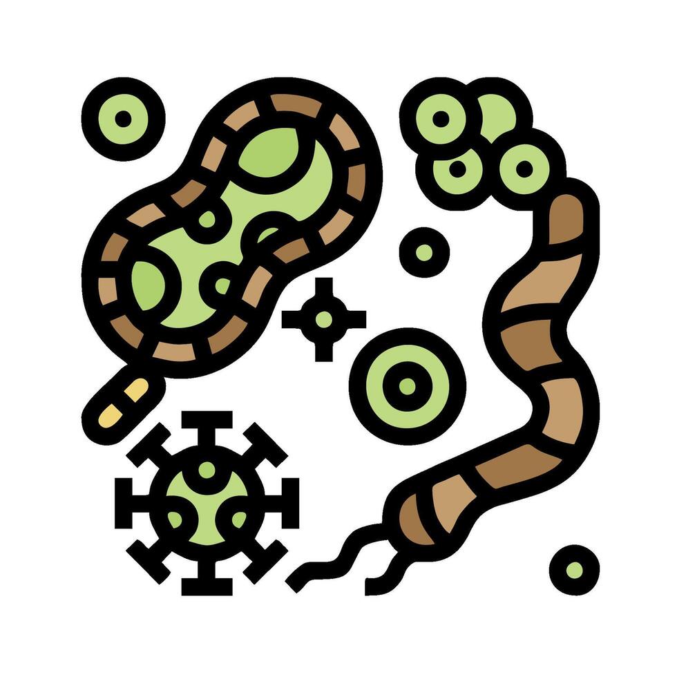 Microbes icon illustration vector