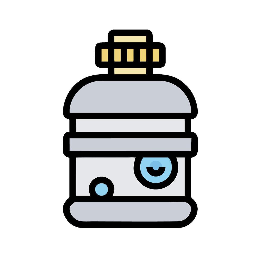 A small bottle with a lid on it vector
