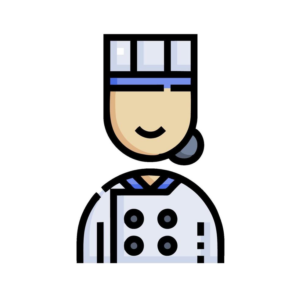 A chef icon with a white background vector