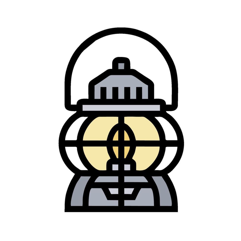 A light bulb on a lamp post vector