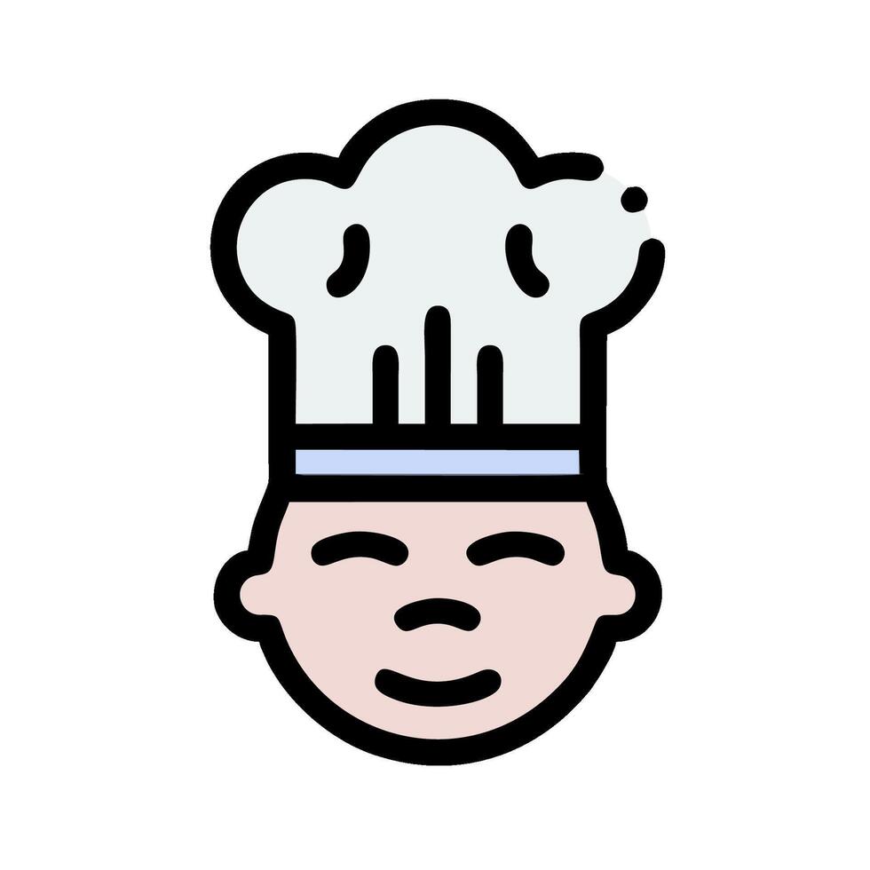 A chef's hat icon on a white background vector