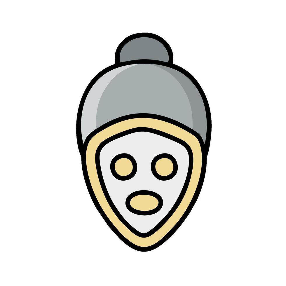 A cartoon mask icon on a white background vector