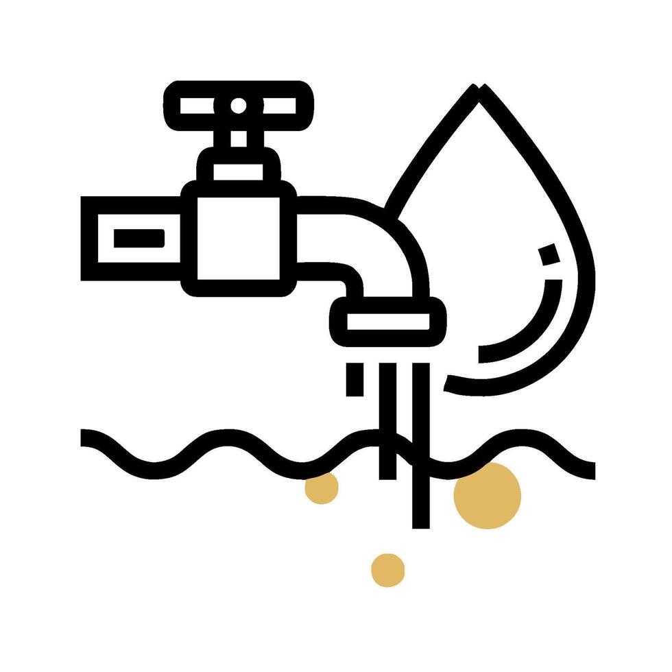Water tap icon illustration vector
