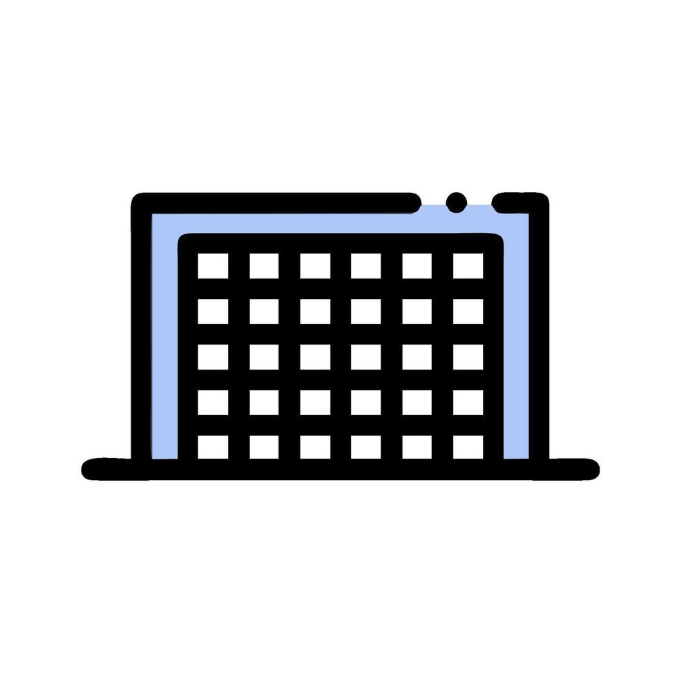 A computer screen with a grid of squares vector