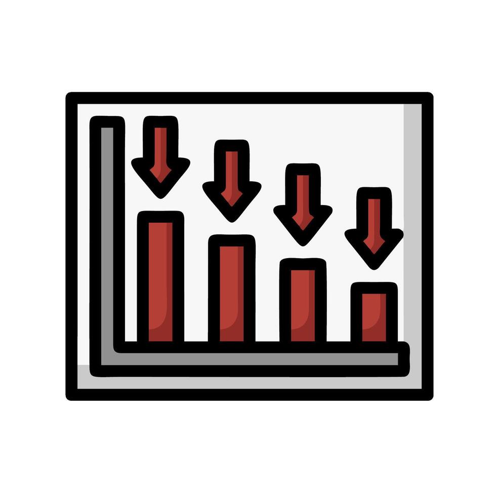 An icon of a bar chart with arrows vector