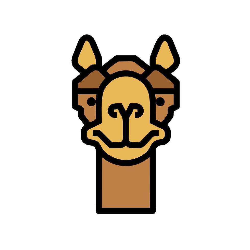A camel head icon on a white background vector