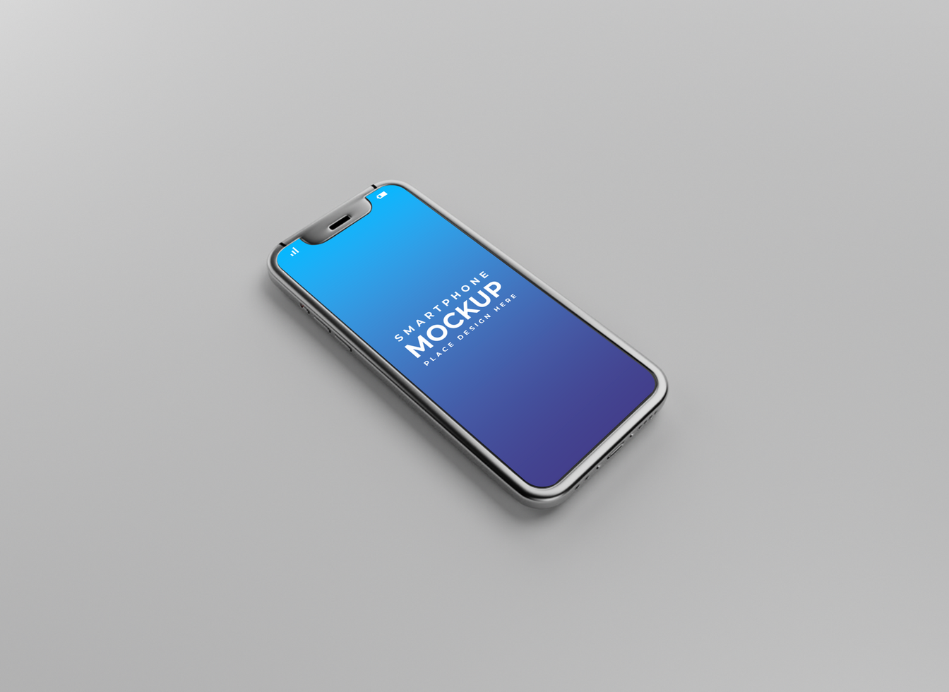smartphone mockup with easily customizable screen psd