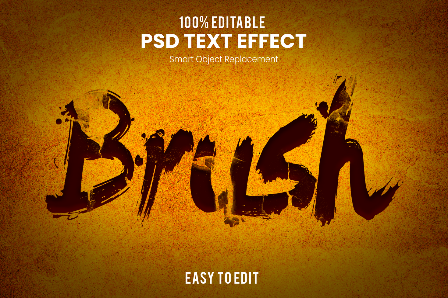 Brush text effect - photoshop brushes psd
