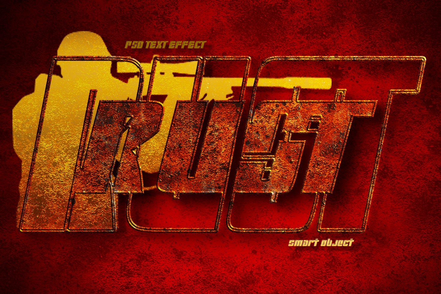 Cops force editable text effect psd
