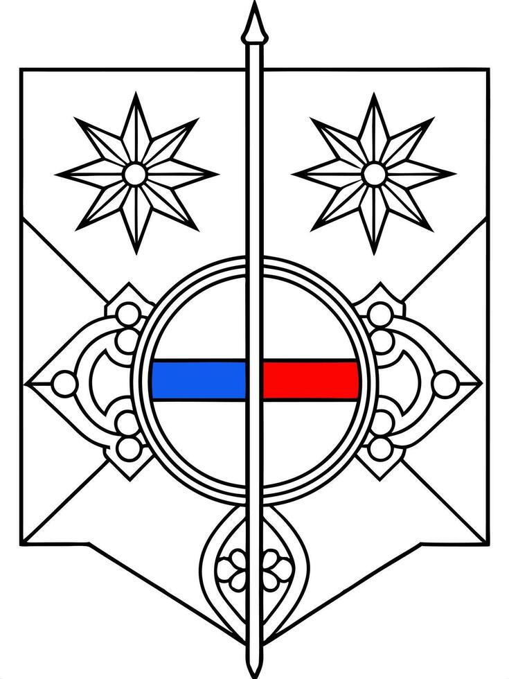 The emblem of the knights of the cross vector
