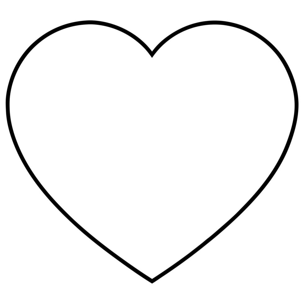 heart , illustration line art vector