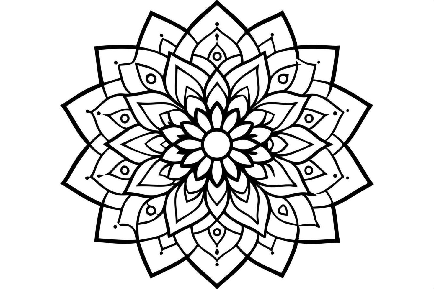 a mandala inspired by stained glass windows, with vibrant colors and intricate, ornate patterns, vector
