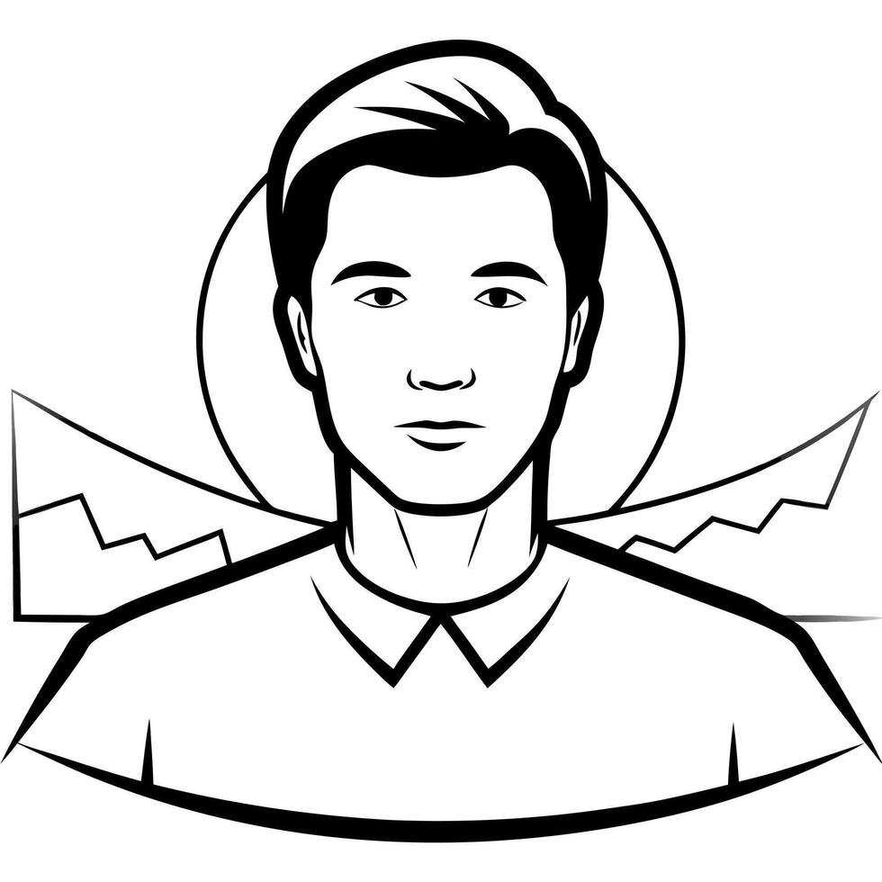 future, illustration line art vector