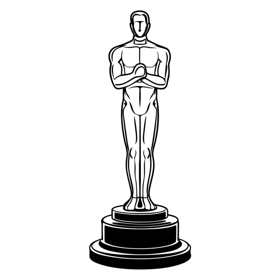 oscars, illustration line art vector