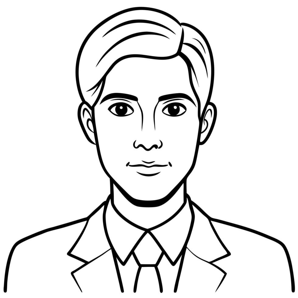 A man in a suit and tie vector