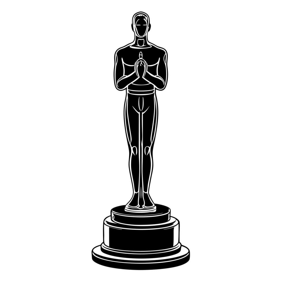 oscars, illustration line art vector