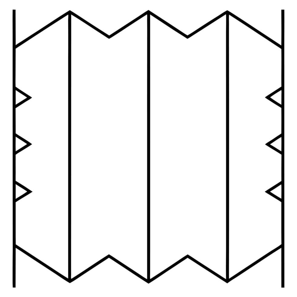 mega set of dividers, illustration line art vector