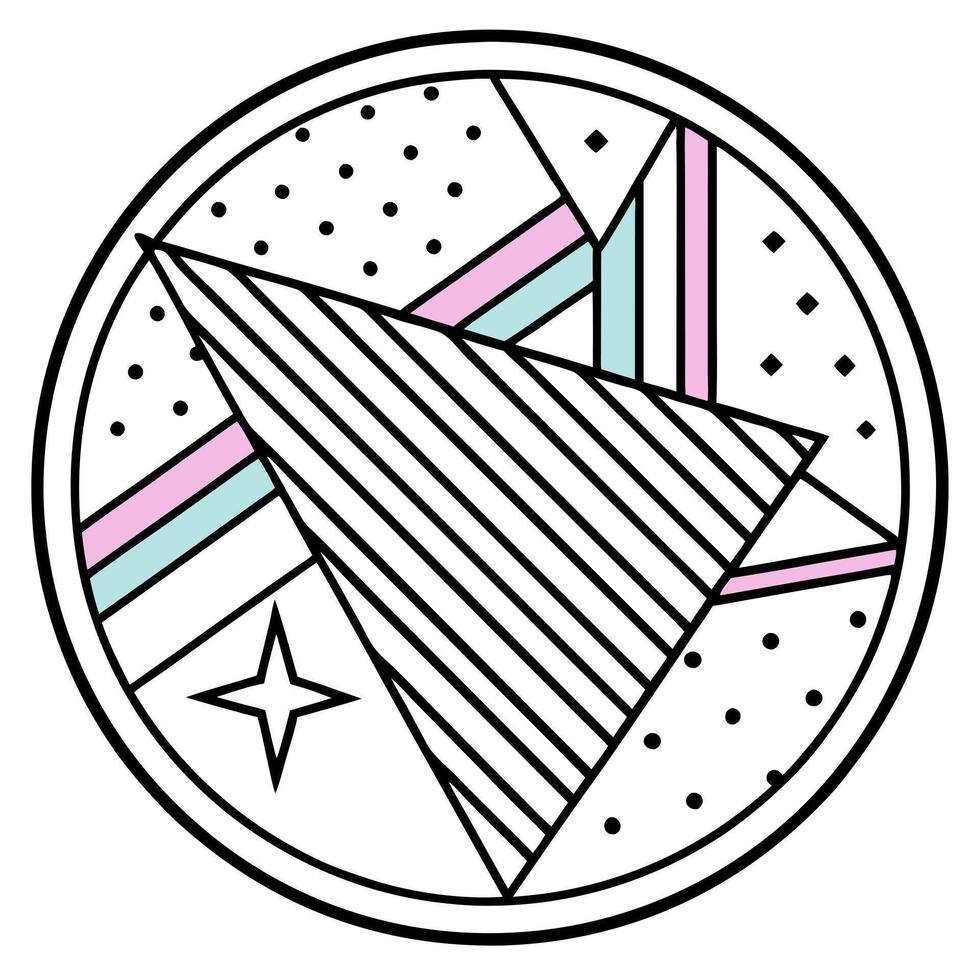 abstract 80s minimalism memphis pattern, pastel colors in white background, illustration vector
